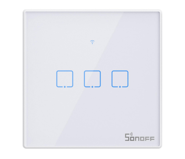 Sonoff Dotykowy włącznik światła WiFi + RF 433 T2 EU TX (3-kanałowy - 1489980 - zdjęcie 3